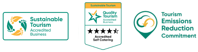 Swainson tourism accreditation bagde, sustainable tourism accredited badge