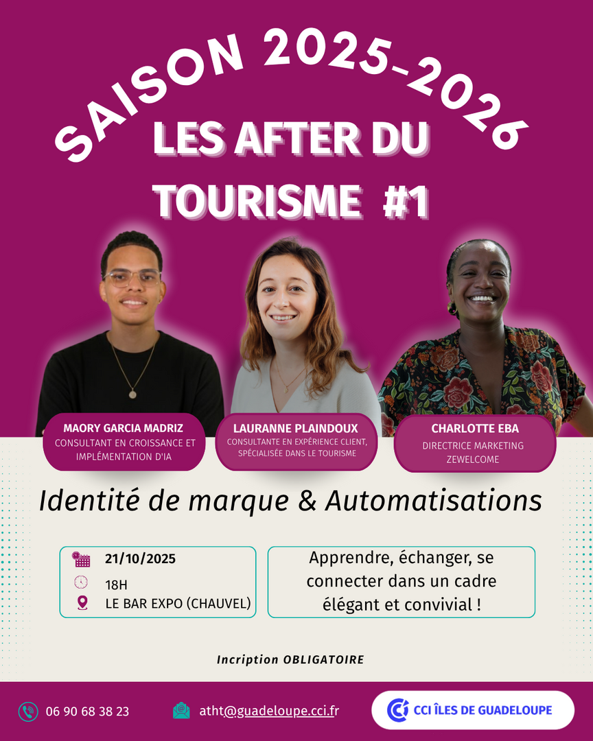 Afters du tourisme CCI participation de charlotte eba directrice marketing de zewelcome