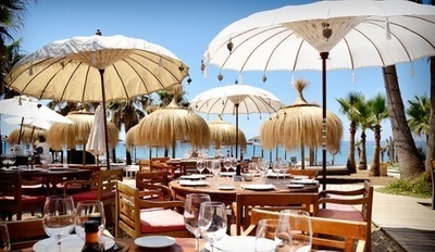 Trocadero Arena Marbella – iconic beach restaurant with sea views
