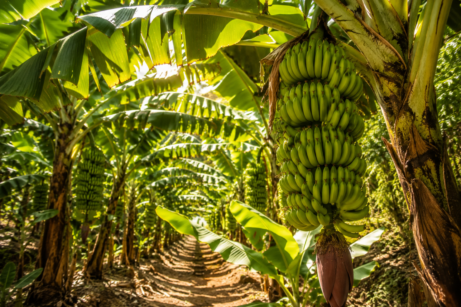 Experiência numa Plantação de Bananas