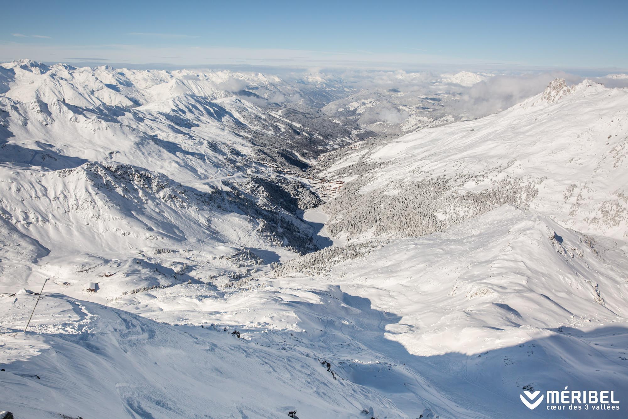 meribel valley snow mountain