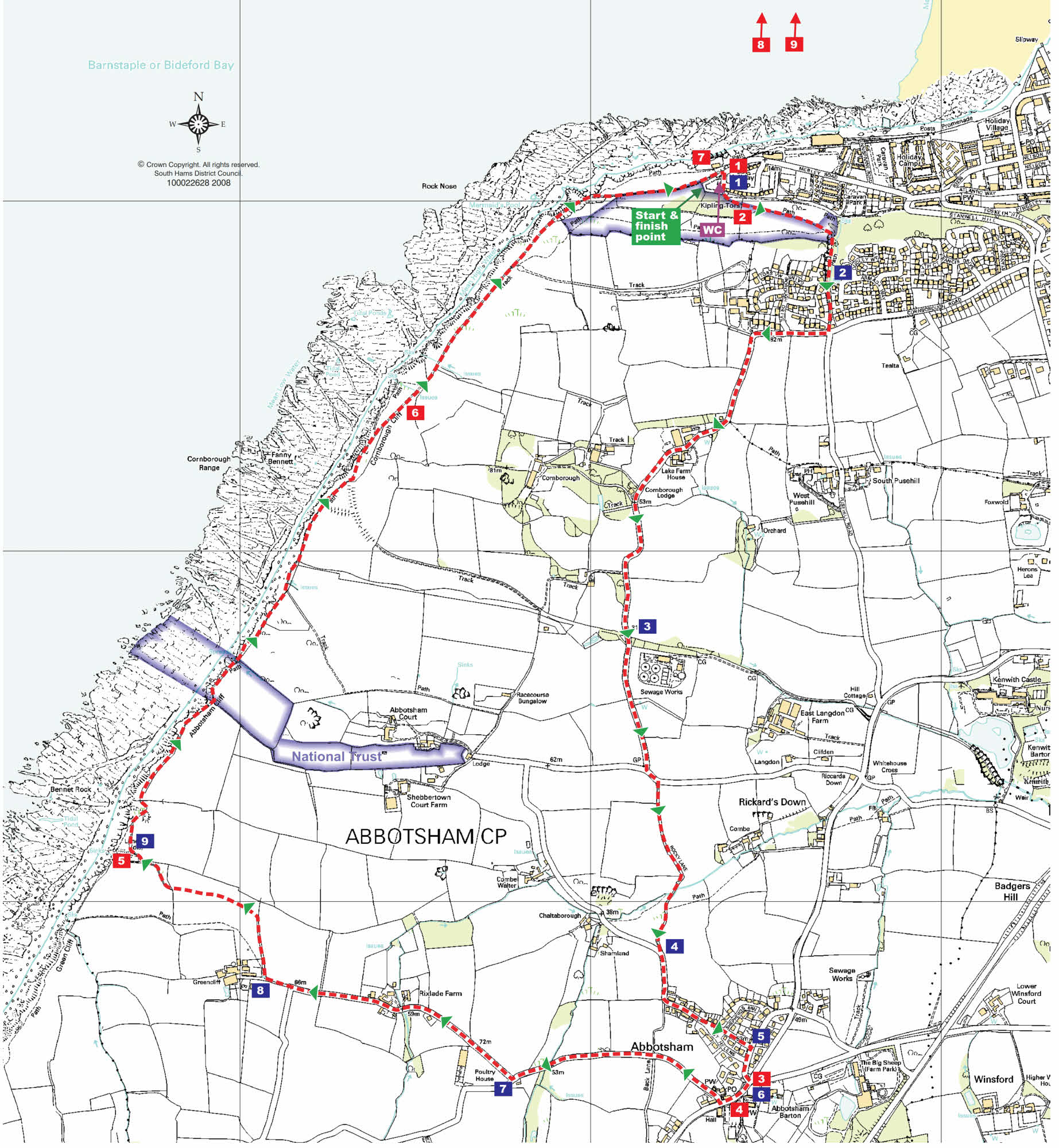 Abbotsham and Westward Ho! Walk